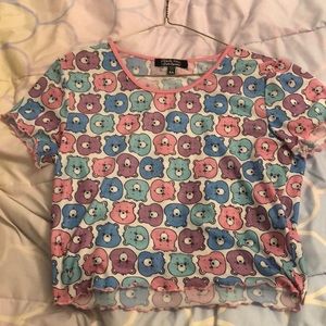 RARE!!! Dolls Kill x Care Bears Mesh Tee